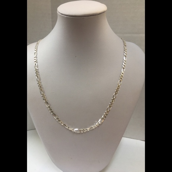 Italian Sterling Silver Figaro Style Chain.